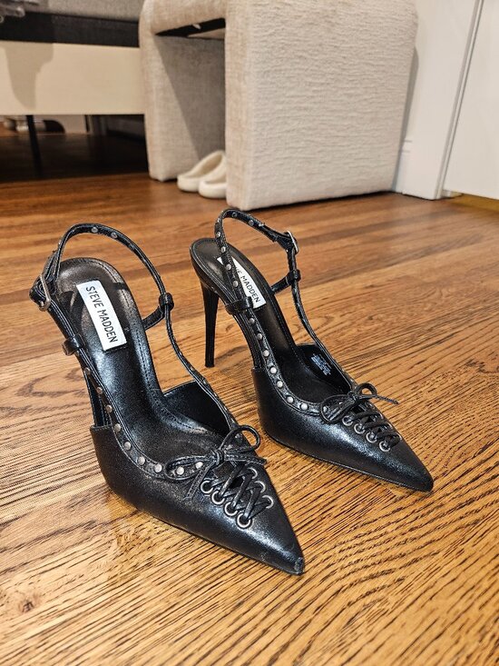 Steve Madden Shoes - Steve Madden Lace Up Studded Heels
